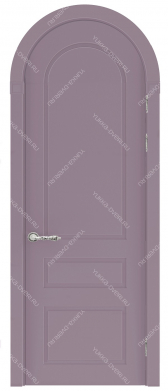 Арочная дверь Нео-5 глухая стронг розовый дым